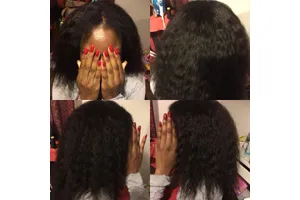 Coiffure tissage ouvert et fermé